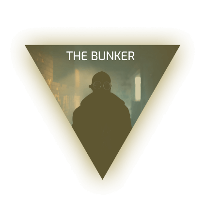 The Bunker game Triangle Logo for Cannock Chase Escape Rooms